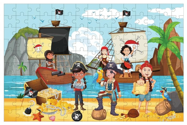 Adventure Theme 150 Pieces Jigsaw Puzzles | Treasure Hunt |