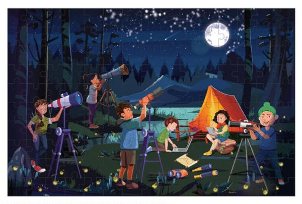Adventure Theme 150 Pieces Jigsaw Puzzles | Star Gazing