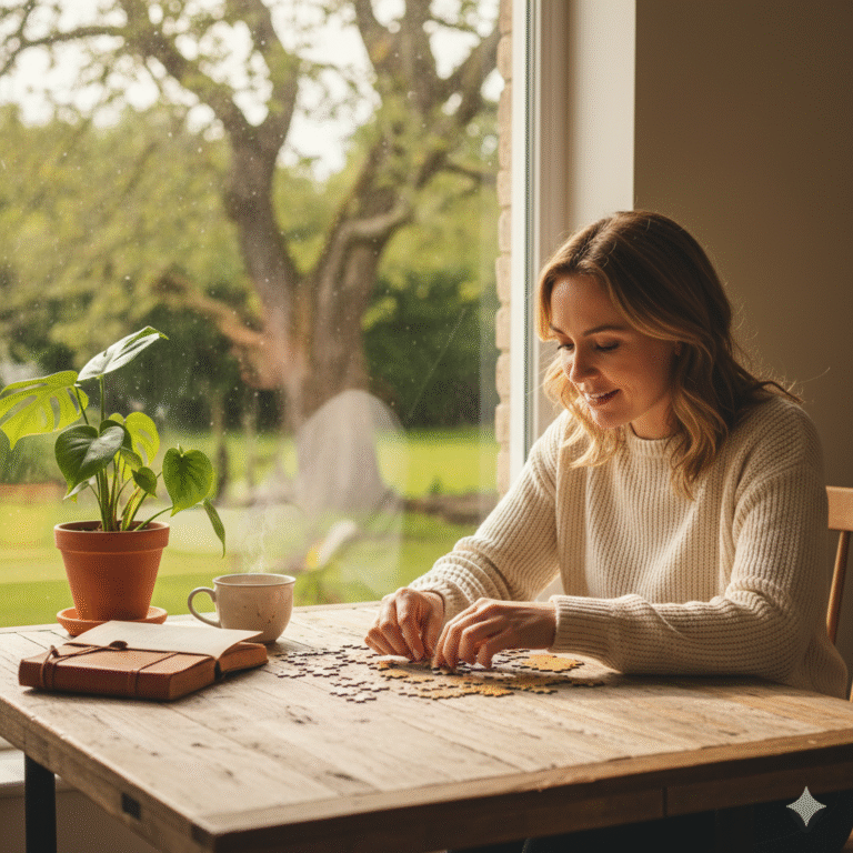 Slow Living and mindfulness using Jigsaw Puzzles