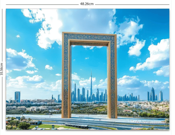 Dubai Frame Great wonder of architecture Jigsaw Puzzle  (200 Pieces)