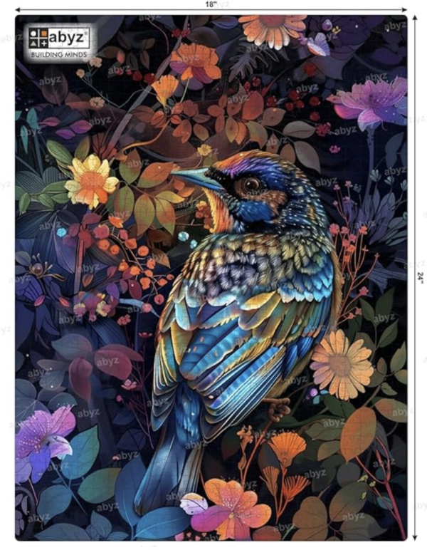 Twilight Feathers – A Bird Among Blossoms Puzzle with 1000-Pieces